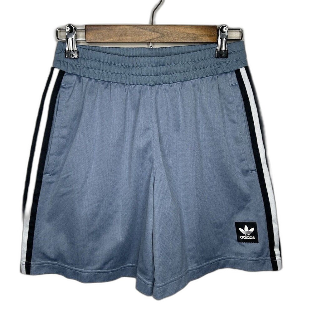 Adidas Mens Size Small Drawstring Athletic Gym Retro Shorts Trefoil Side Stripe